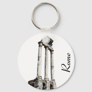 Ancient stone columns key ring
