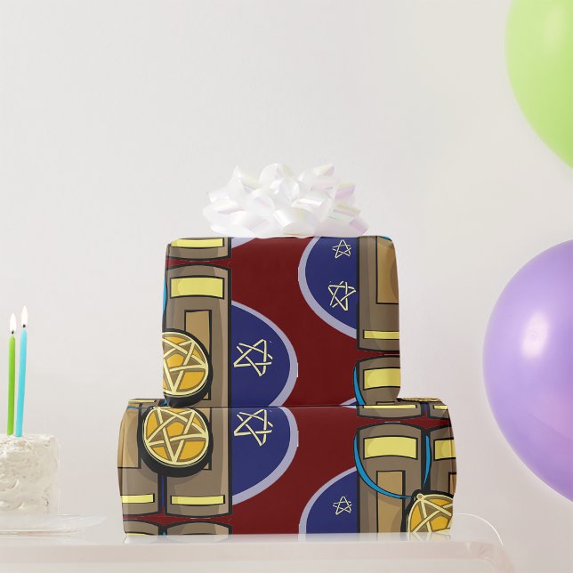 Ancient Stone Tablets with Pentagram Amulet Wrapping Paper (Creator Uploaded)