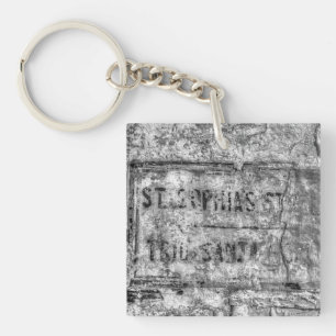 Ancient Street Sign Malta Key Ring