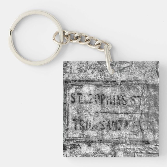 Ancient Street Sign Malta Key Ring (Front)