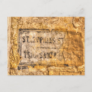 Ancient Street Sign Malta  Postcard