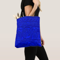 Ancient Sumerian Mesopotamian Pattern Blue
