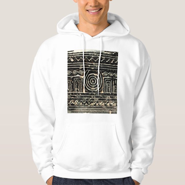 Ancient Sumerian Mesopotamian Pattern  Hoodie (Front)