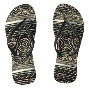 Ancient Sumerian Mesopotamian Pattern Jandals