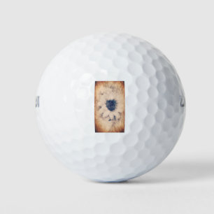Ancient Sunflower Golf Balls