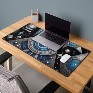 Ancient symbols in vibrant Abstract Design Desk Mat