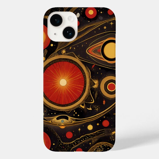 Ancient symbols in vibrant colours Case-Mate iPhone case (Back)