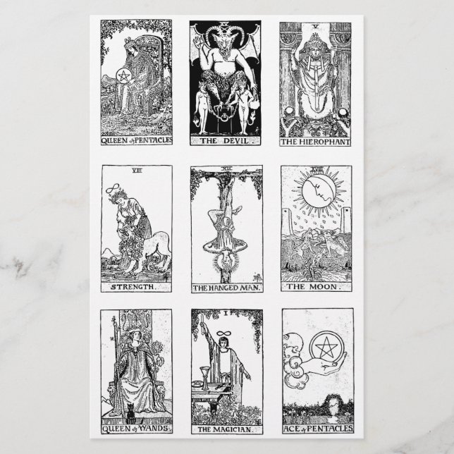 ancient tarot stationery (Front)