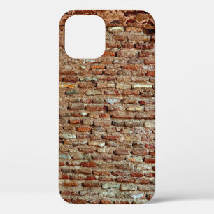 Ancient Textured Brick Wall of Lal Killa Indiaaged iPhone 12 Case