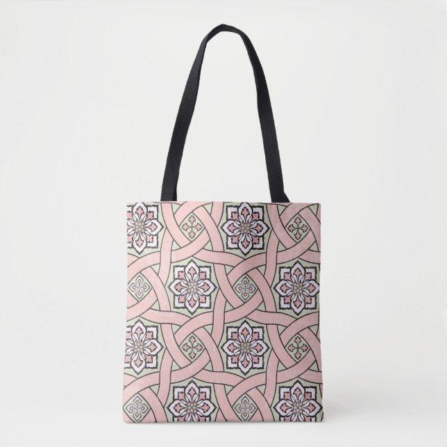 Ancient tile ornamental background,seamless patter tote bag (Front)