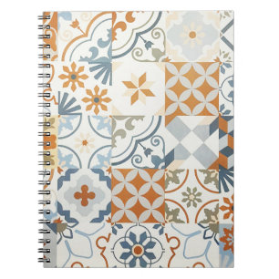 Ancient Tiles: Textured Background Pattern Notebook