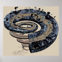 Ancient Time Spiral In Tan