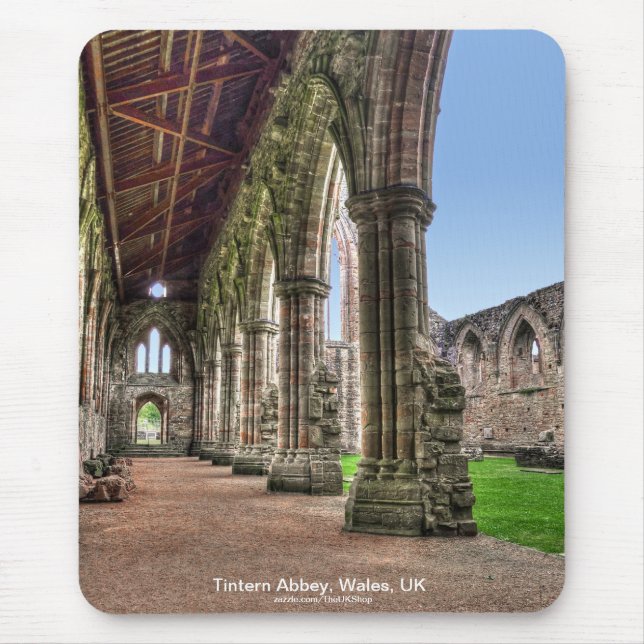 Ancient Tintern Abbey, Cistercian Monastery, Wales Mouse Pad (Front)