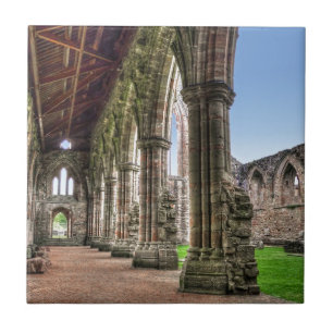 Ancient Tintern Abbey, Cistercian Monastery, Wales Tile