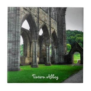 Ancient Tintern Abbey, Cistercian Monastery, Wales Tile