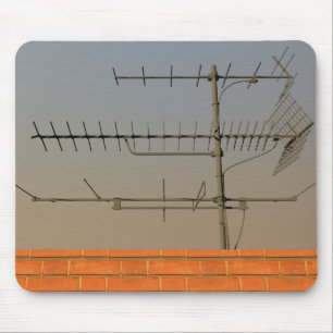 Ancient tv antenna mouse pad