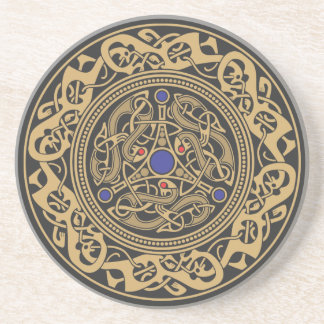 Ancient Viking art design Coaster
