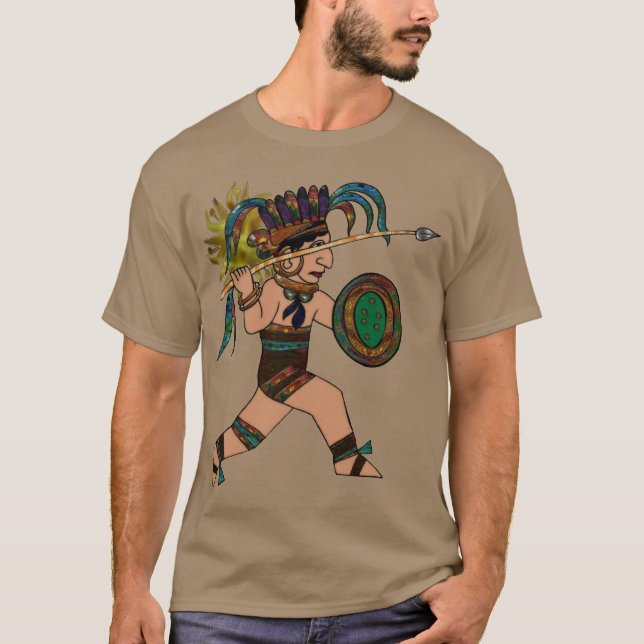 Ancient Warrior Native American T-Shirt (Front)