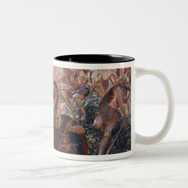 Ancient Warriors Two-Tone Coffee Mug (Right)