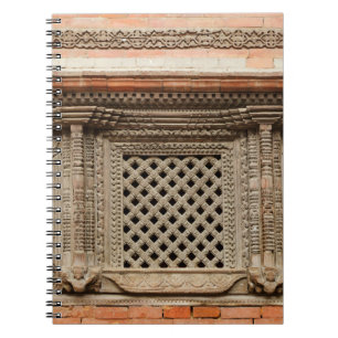 Ancient window in Nasal Chowk Courtyard of Hanuman Notebook