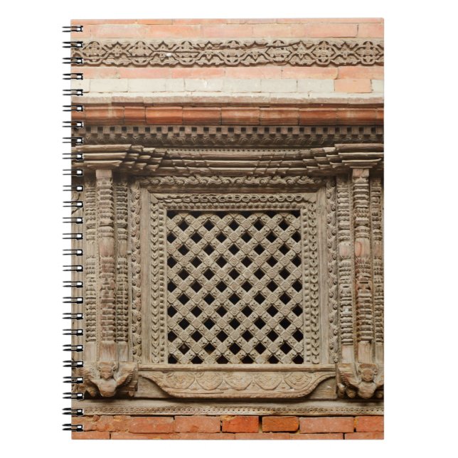Ancient window in Nasal Chowk Courtyard of Hanuman Notebook (Front)