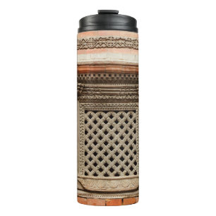 Ancient window in Nasal Chowk Courtyard of Hanuman Thermal Tumbler