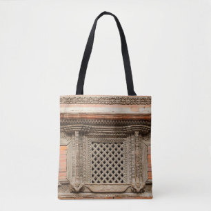 Ancient window in Nasal Chowk Courtyard of Hanuman Tote Bag