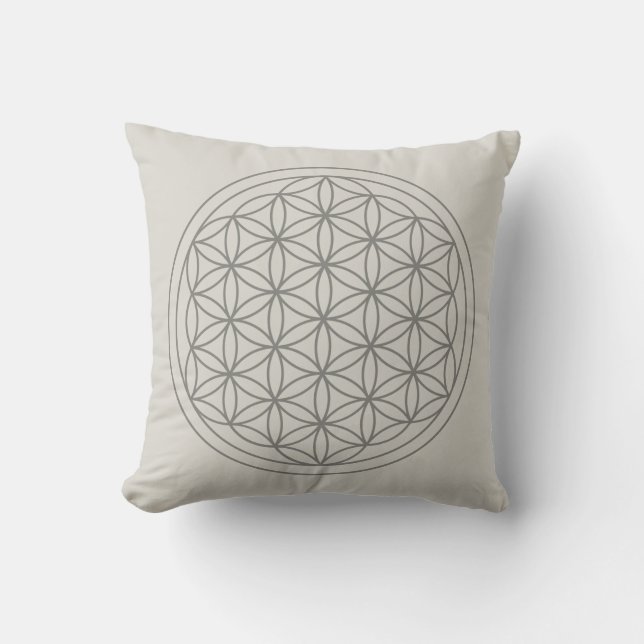 Ancient Wisdom Cotton Throw Pillow (Front)
