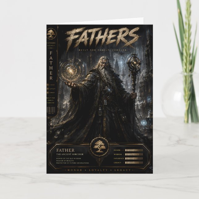 Ancient Wizard Father Card (Front)