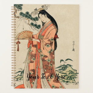 Ancient Wood Drawing of Japanese Woman Planner