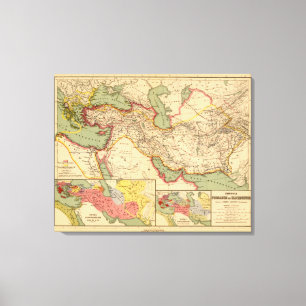 Ancient world empires of the Persians,Macedonians Canvas Print