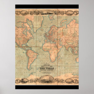 Ancient World Map 4 Poster