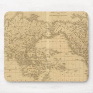 Ancient World Map Mouse Pad