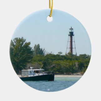 Anclote Key Lighthouse Ceramic Tree Decoration