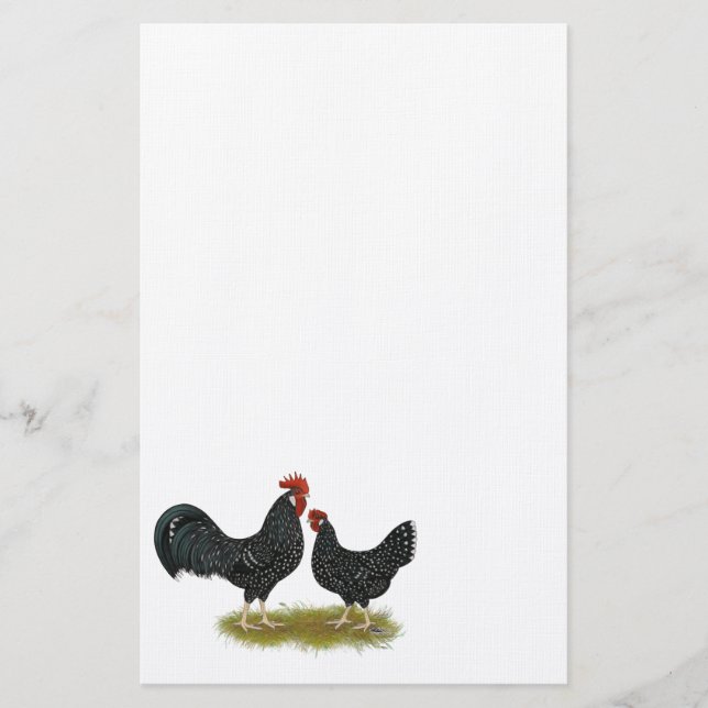 Ancona Chickens Stationery (Front)