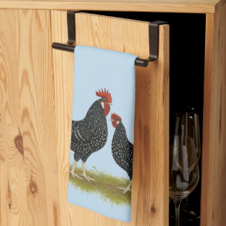 Ancona Chickens Tea Towel