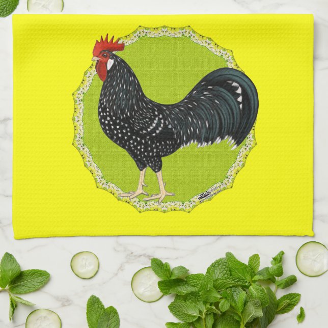 Ancona Rooster Tea Towel (Folded)