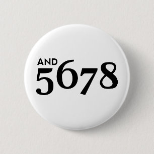 And 5678 6 cm round badge