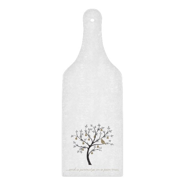 And a partridge in a pear tree cutting board (Front)