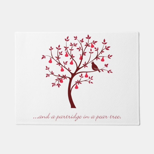 And a partridge in a pear tree doormat (Front)
