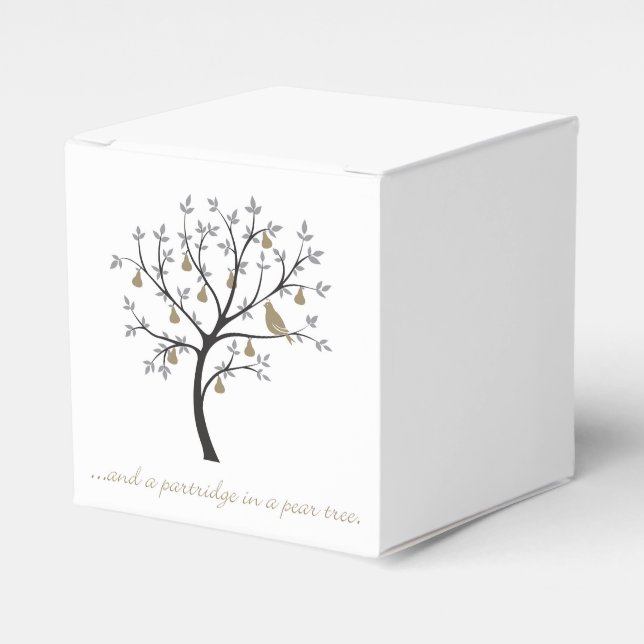 And a partridge in a pear tree favour box (Front Side)