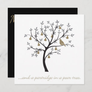And a partridge in a pear tree invitation