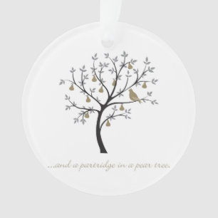 And a partridge in a pear tree ornament