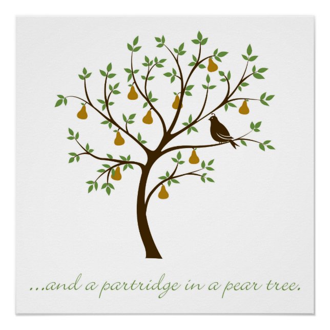 And a partridge in a pear tree poster (Front)