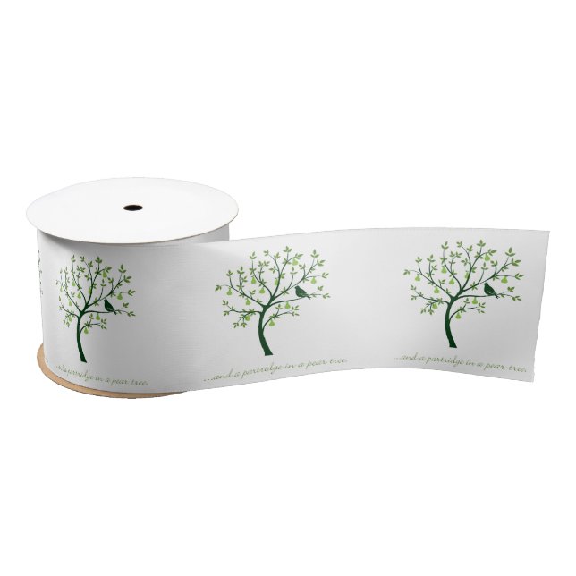 And a partridge in a pear tree satin ribbon (Spool)
