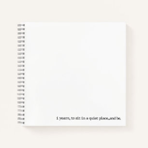 "...and be." Speciality Spiral Poetry Journal