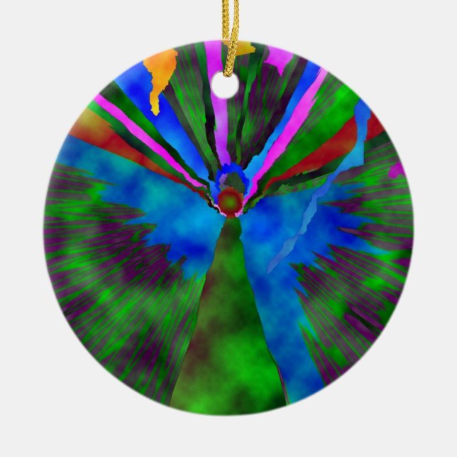 And behold the Angel of the Lord... Ceramic Tree Decoration (Front)