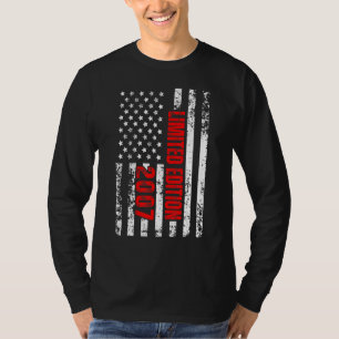And Born In 2007 Patriotic 15th Birthday T-Shirt