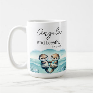 And Breathe Otter Friendship Personalised Mug