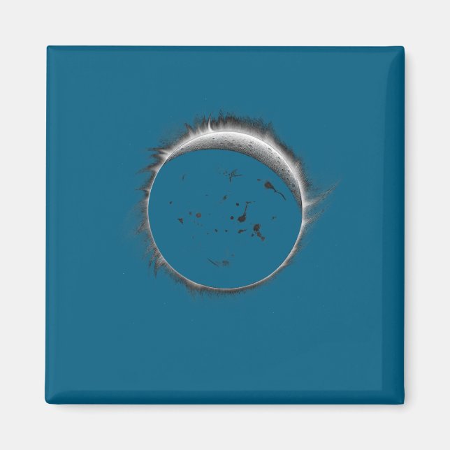 And Cool Solar Eclipse Moon Sun Event Magnet (Front)